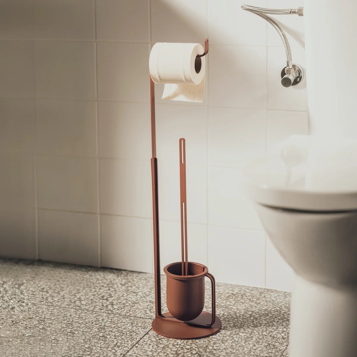 MONACO toilet butler (stand with toilet roll and brush holder) - Image 3
